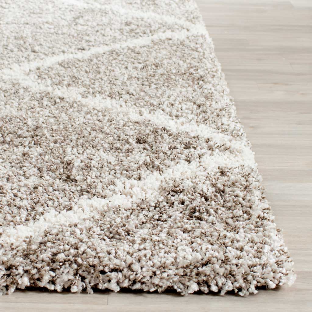 Hudson Shag Diamond Gray/Ivory Area Rug - Image 8