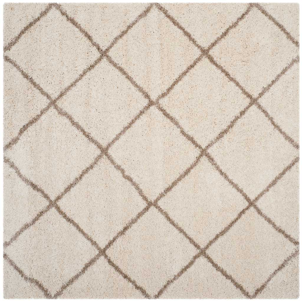 Hudson Shag Diamond Ivory/Beige Area Rug - Image 2