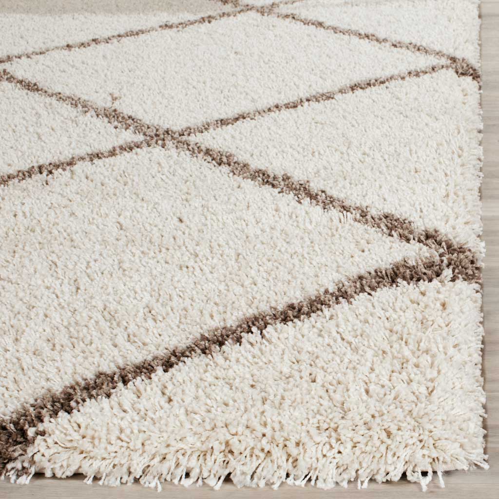 Hudson Shag Diamond Ivory/Beige Area Rug - Image 5