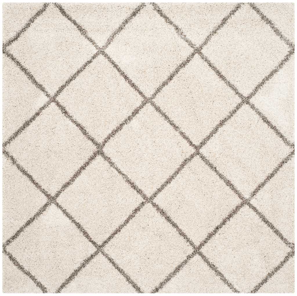 Hudson Shag Diamond Ivory/Gray Area Rug - Image 2