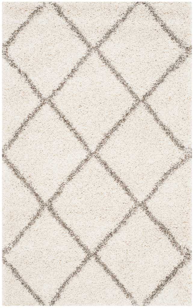 Hudson Shag Diamond Ivory/Gray Area Rug - Image 5