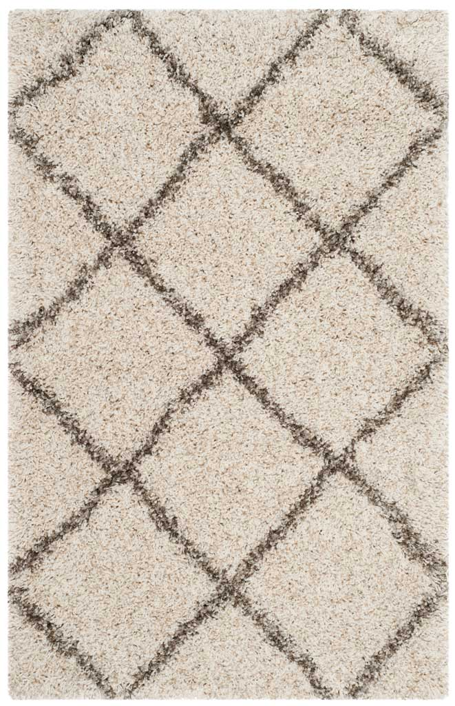 Hudson Shag Diamond Ivory/Gray Area Rug - Image 6