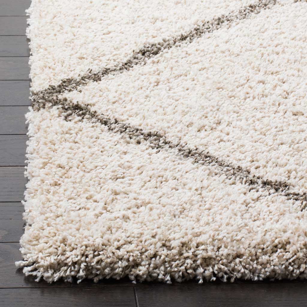 Hudson Shag Diamond Ivory/Gray Area Rug - Image 8