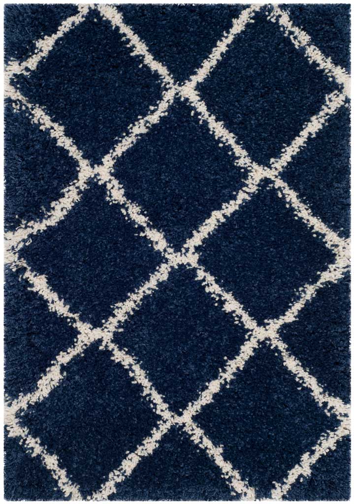 Hudson Shag Diamond Navy/Ivory Area Rug - Image 6