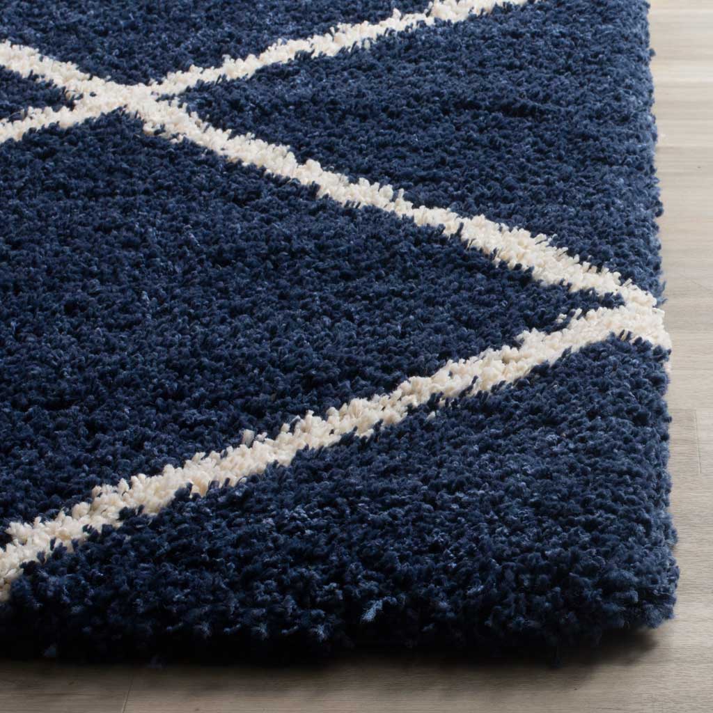 Hudson Shag Diamond Navy/Ivory Area Rug - Image 7