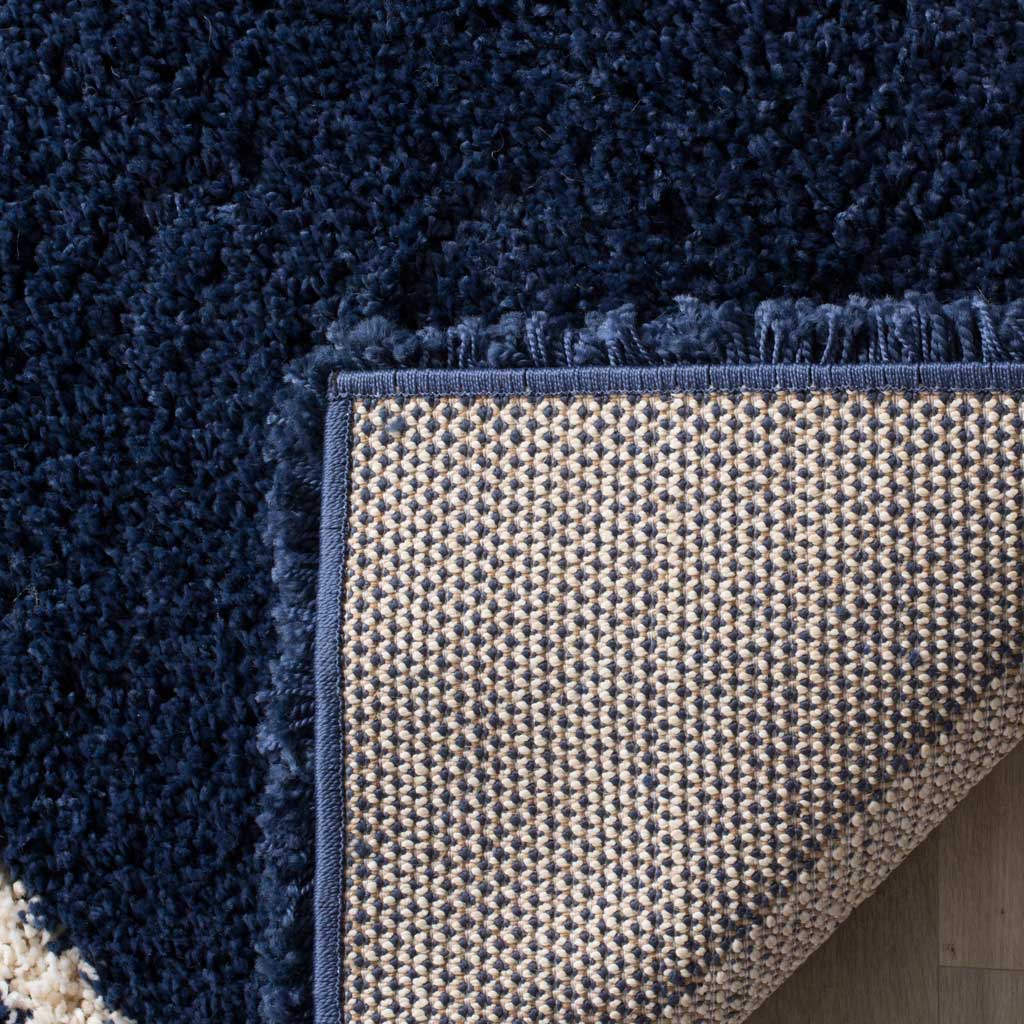Hudson Shag Diamond Navy/Ivory Area Rug - Image 9
