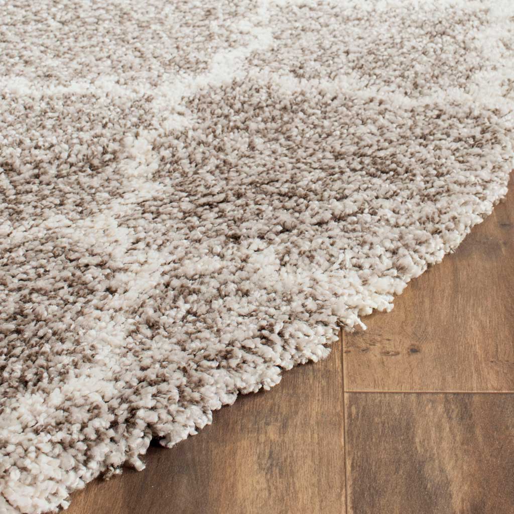 Hudson Shag Gray/Ivory Round Rug - Image 2