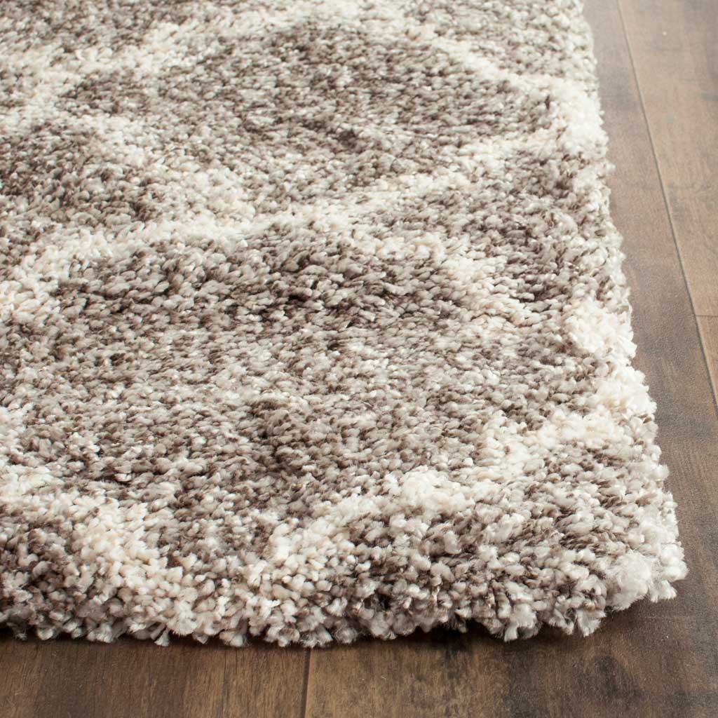 Hudson Shag Gray/Ivory Runner Rug - Image 2