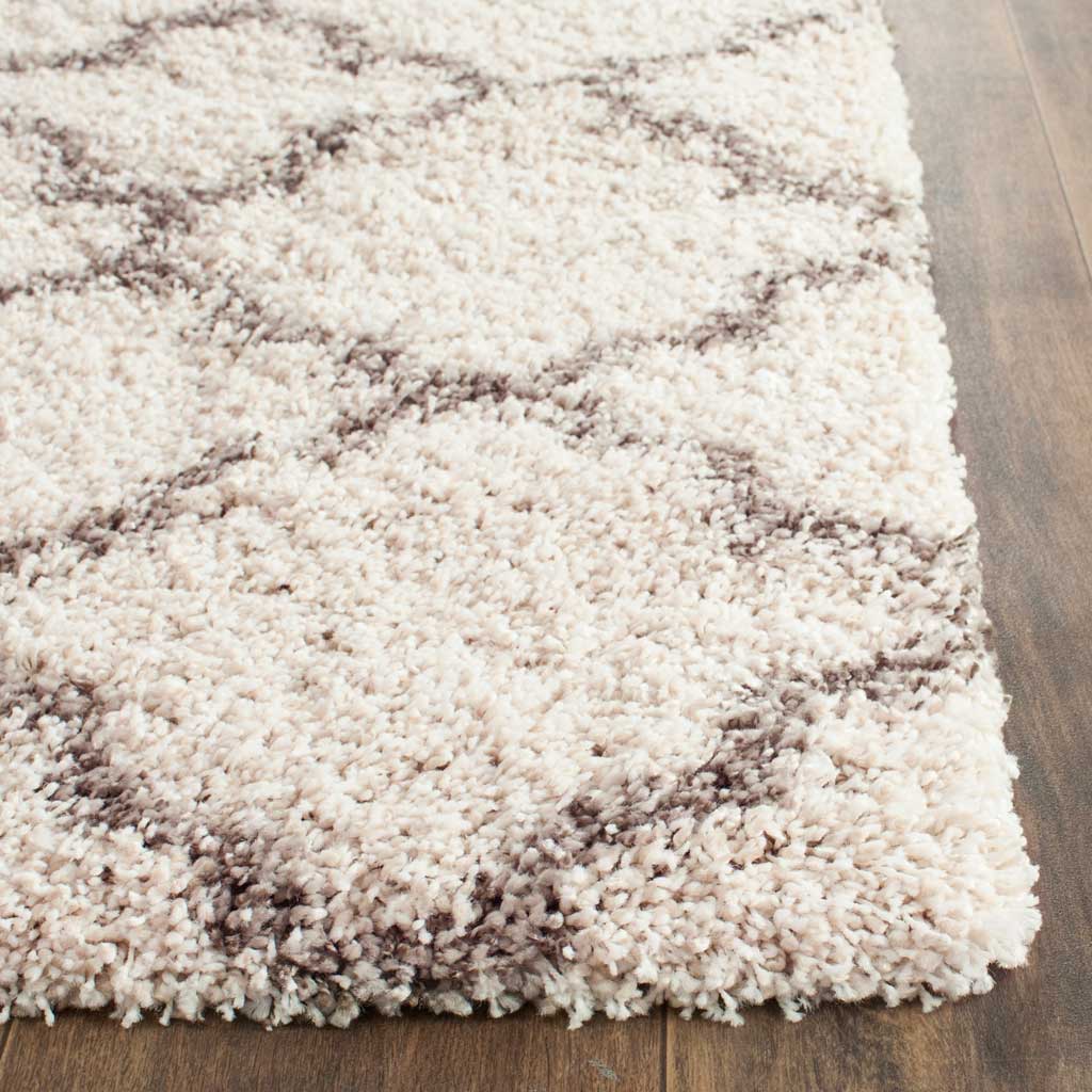 Hudson Shag Ivory/Gray Runner Rug - Image 2
