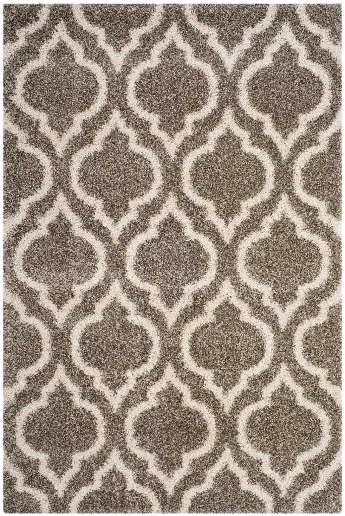 Hudson Shag Moroccan Gray/Ivory Area Rug - Image 3