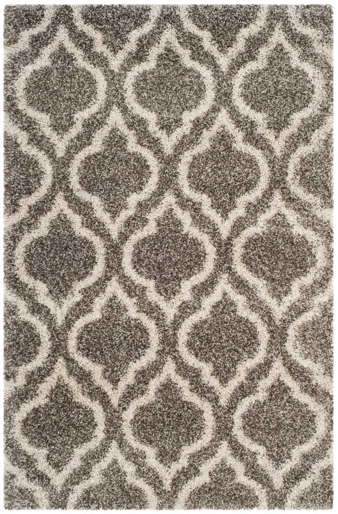 Hudson Shag Moroccan Gray/Ivory Area Rug - Image 4