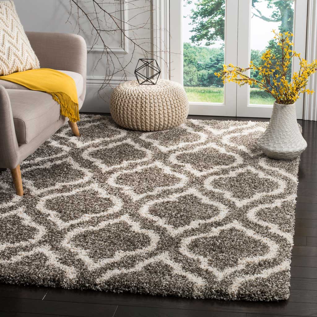 Hudson Shag Moroccan Gray/Ivory Area Rug - Image 9