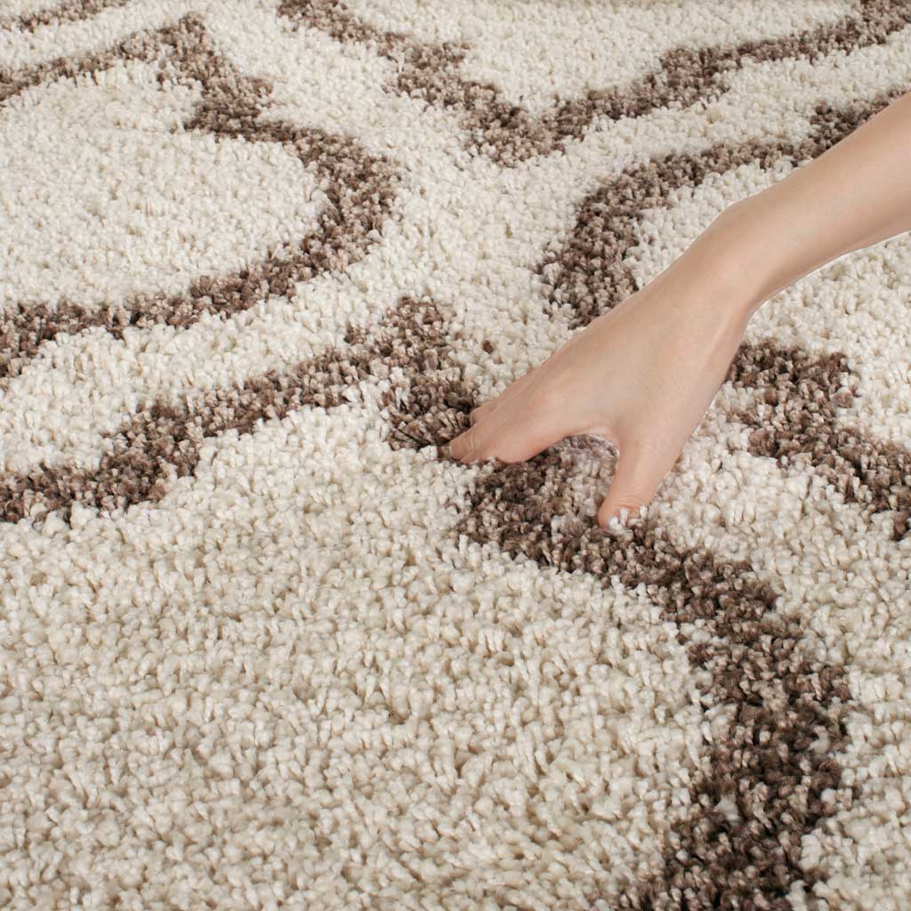Hudson Shag Moroccan Ivory/Beige Area Rug - Image 6