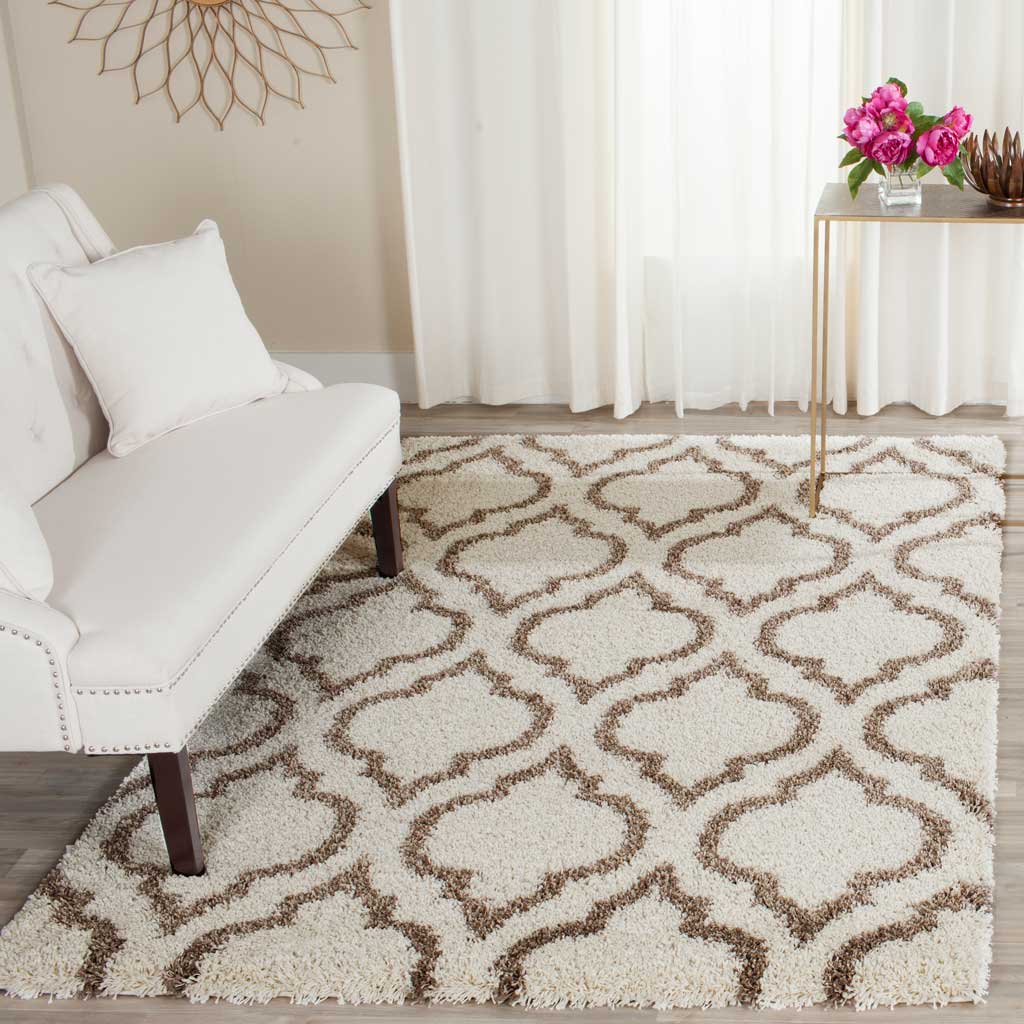 Hudson Shag Moroccan Ivory/Beige Area Rug - Image 8