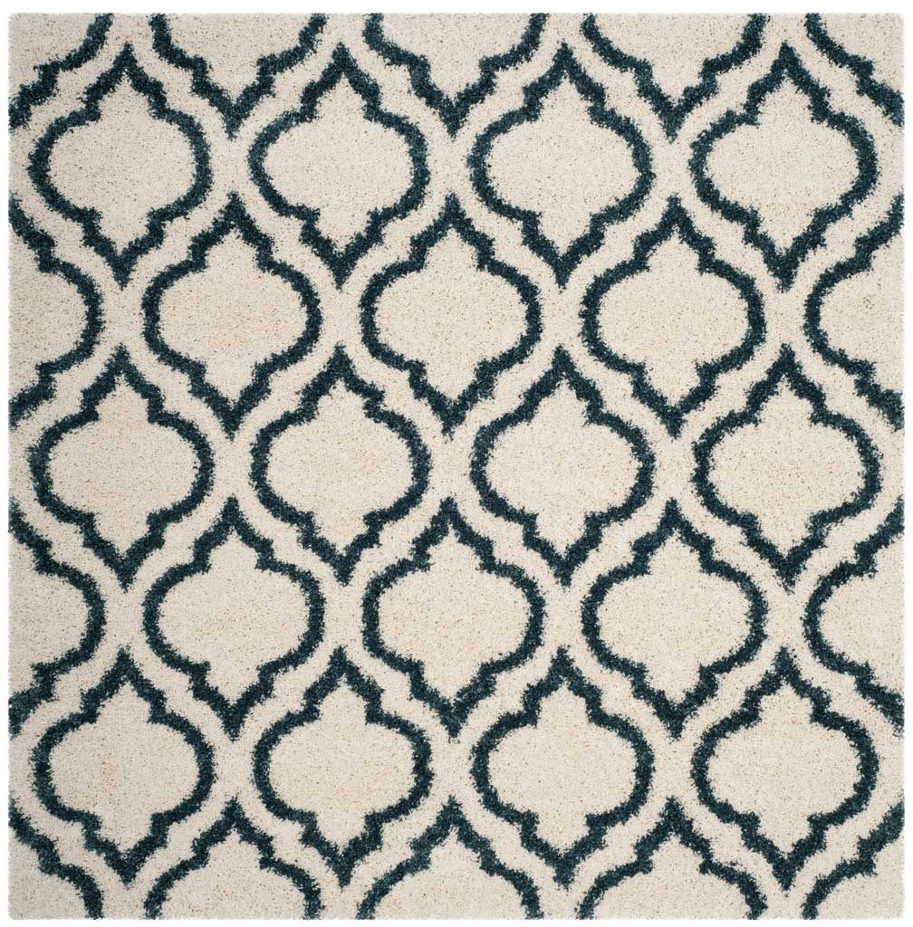 Hudson Shag Moroccan Ivory/Slate Blue Area Rug - Image 2