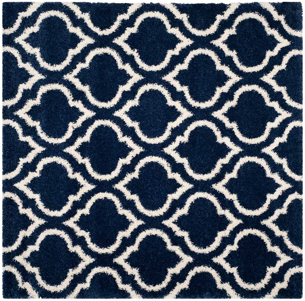 Hudson Shag Moroccan Navy/Ivory Area Rug - Image 2