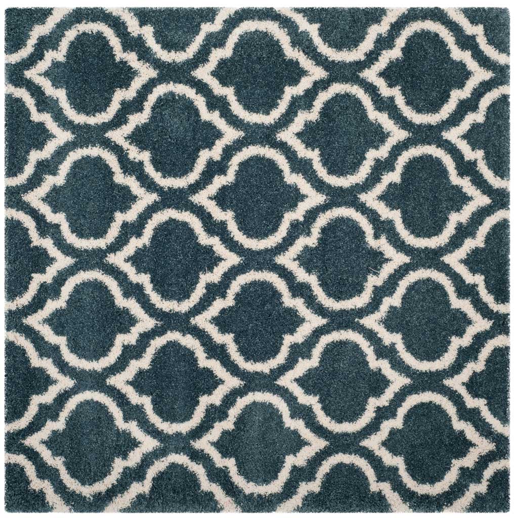 Hudson Shag Moroccan Slate Blue/Ivory Area Rug - Image 2