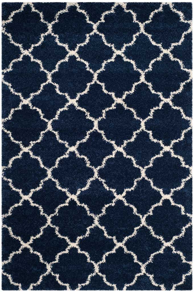 Hudson Shag Navy/Ivory Area Rug - Image 3