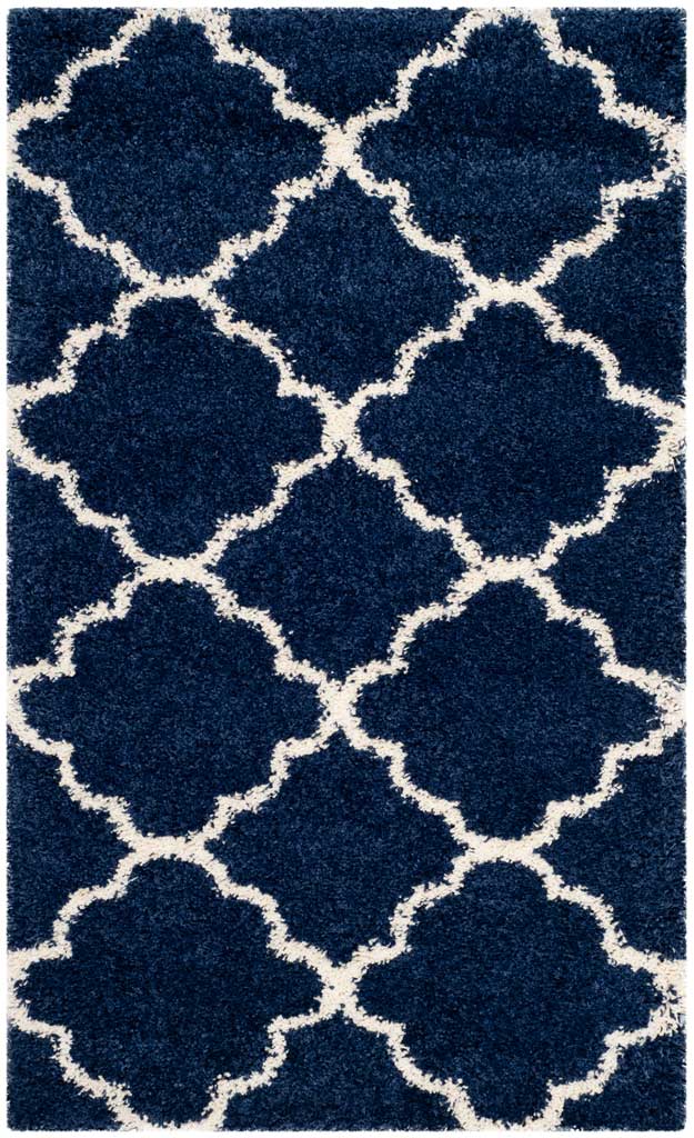Hudson Shag Navy/Ivory Area Rug - Image 5