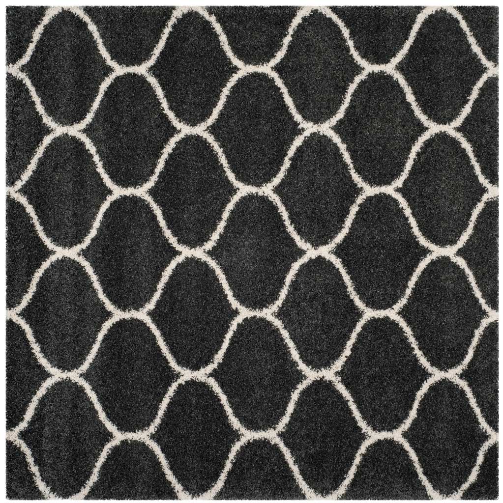 Hudson Shag Ogee Dark Gray/Ivory Area Rug - Image 2