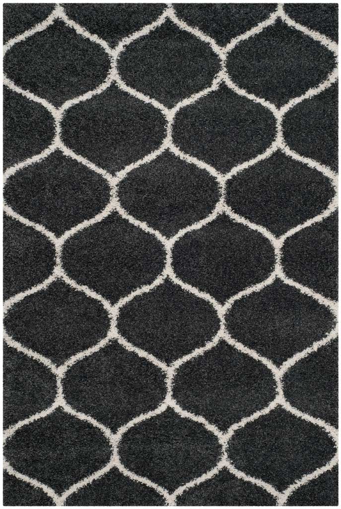 Hudson Shag Ogee Dark Gray/Ivory Area Rug - Image 3