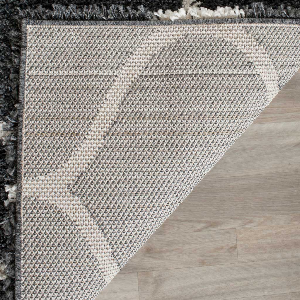Hudson Shag Ogee Dark Gray/Ivory Area Rug - Image 7