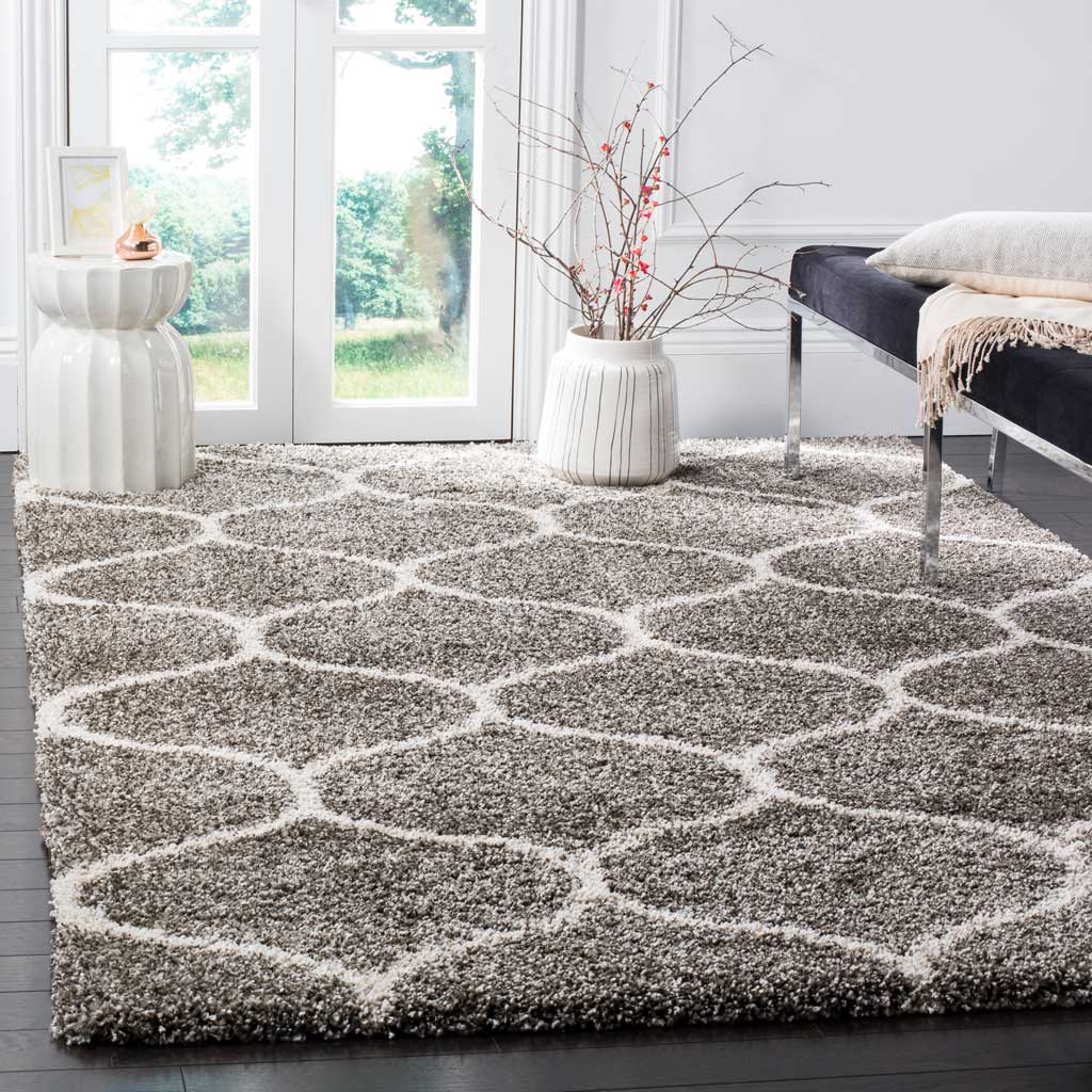 Hudson Shag Ogee Gray/Ivory Area Rug - Image 11