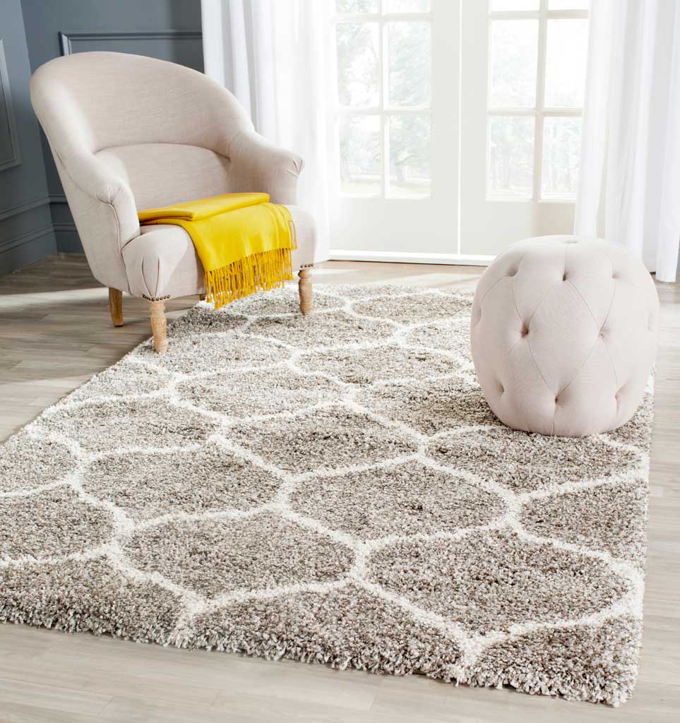 Hudson Shag Ogee Gray/Ivory Area Rug - Image 12