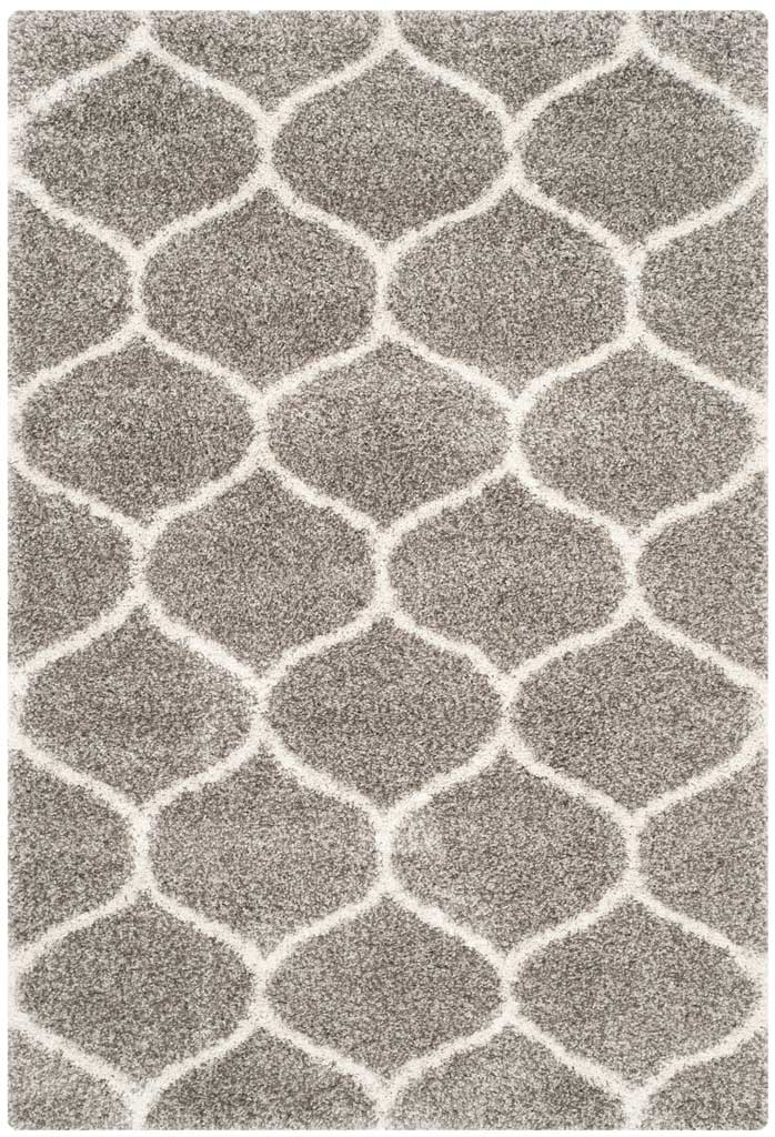Hudson Shag Ogee Gray/Ivory Area Rug - Image 3