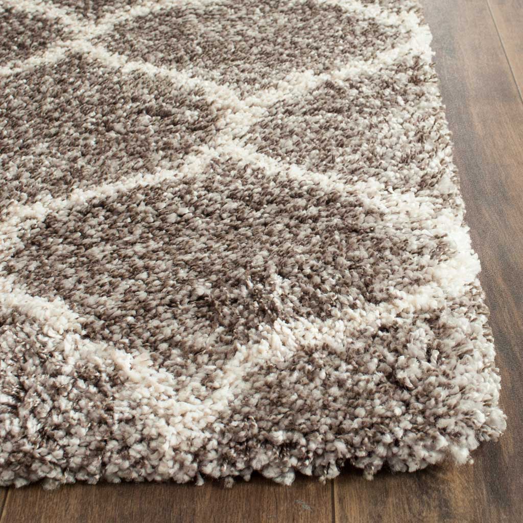 Hudson Shag Ogee Gray/Ivory Runner Rug - Image 2