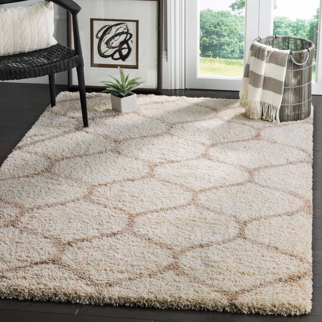 Hudson Shag Ogee Ivory/Beige Area Rug - Image 7