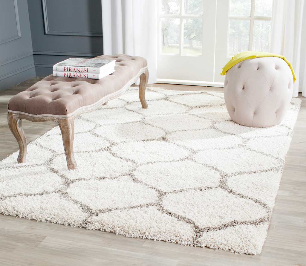 Hudson Shag Ogee Ivory/Gray Area Rug - Image 12