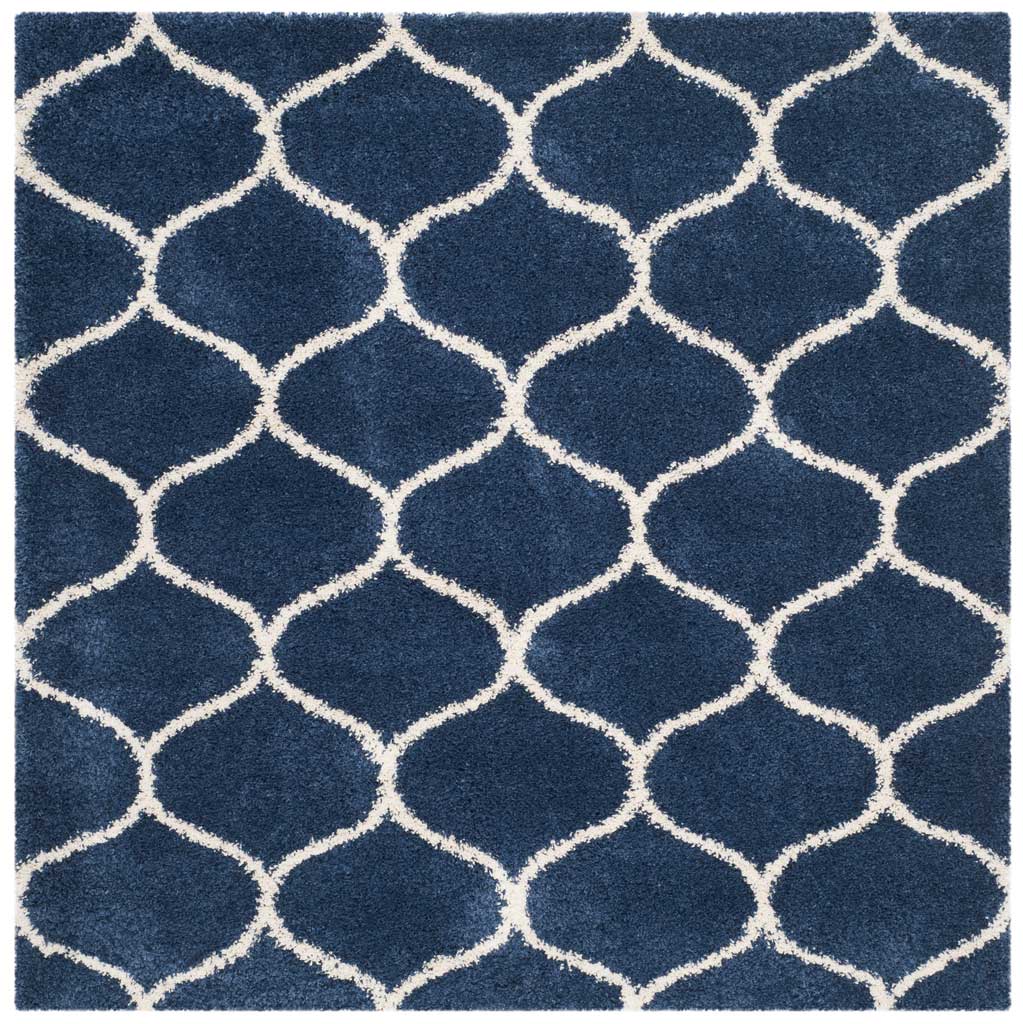 Hudson Shag Ogee Navy/Ivory Area Rug - Image 2