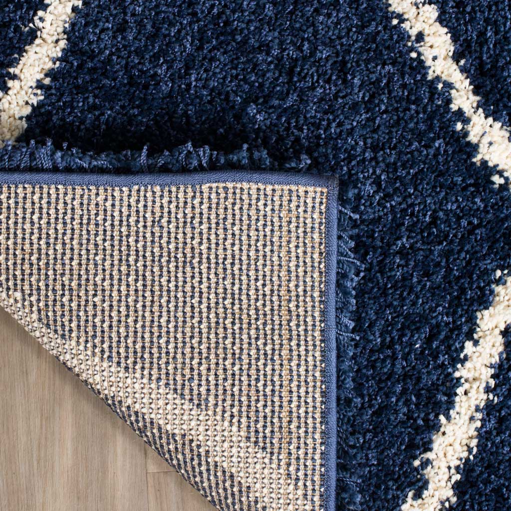 Hudson Shag Ogee Navy/Ivory Area Rug - Image 8