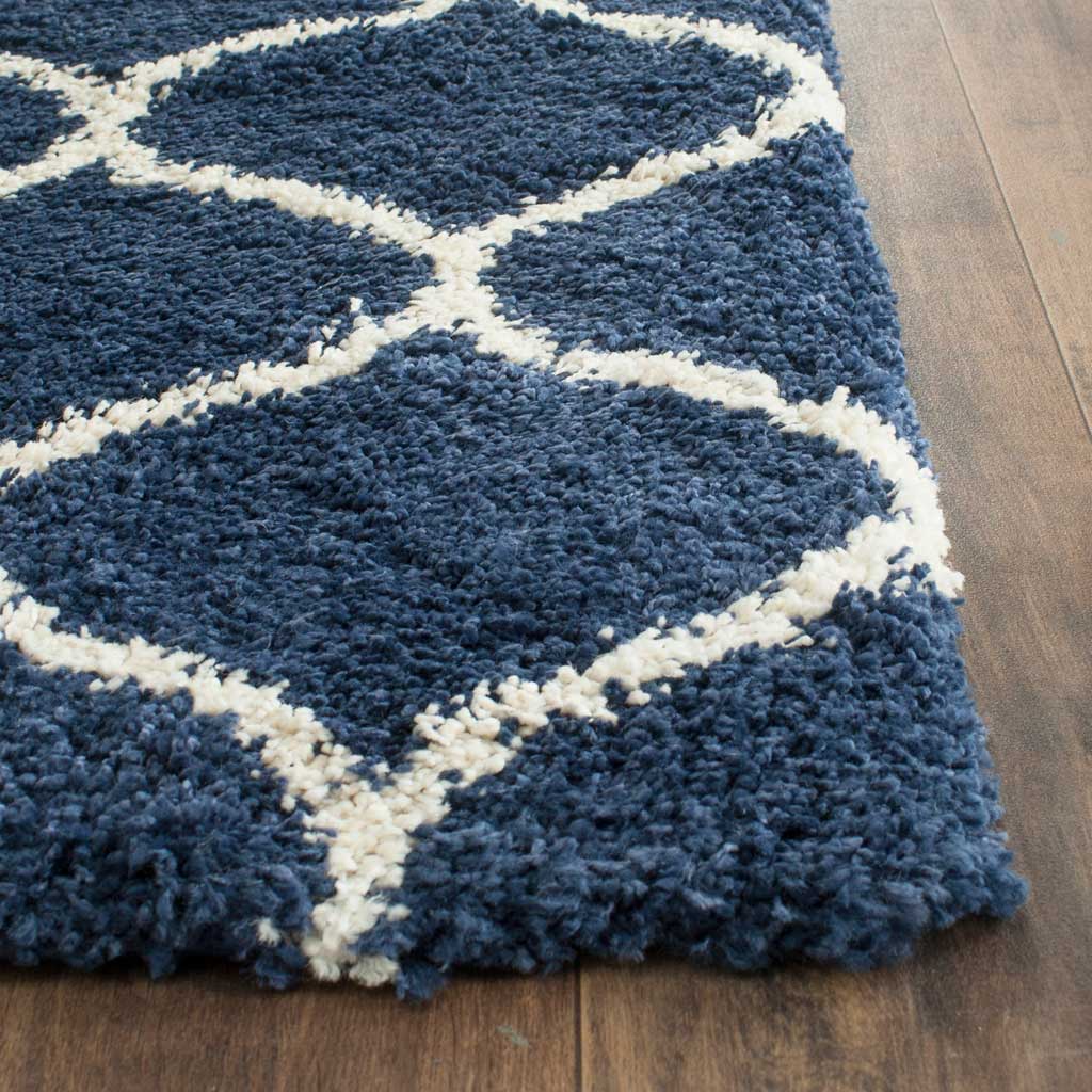 Hudson Shag Ogee Navy/Ivory Runner Rug - Image 2