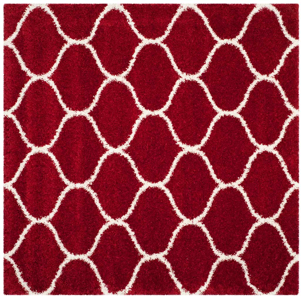 Hudson Shag Ogee Red/Ivory Area Rug - Image 2