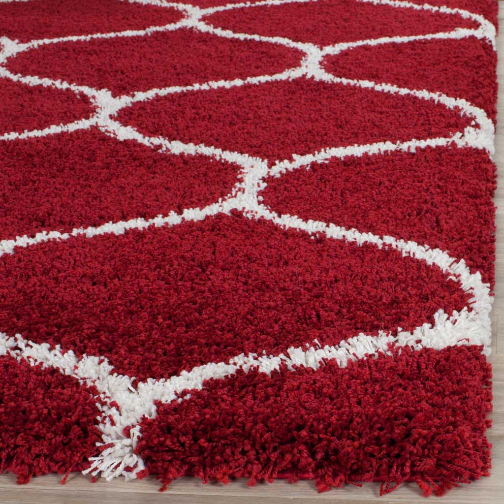 Hudson Shag Ogee Red/Ivory Area Rug - Image 5
