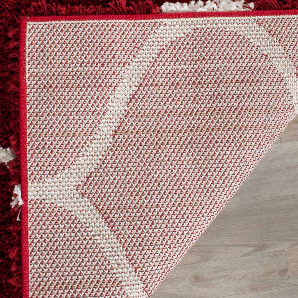 Hudson Shag Ogee Red/Ivory Area Rug - Image 7