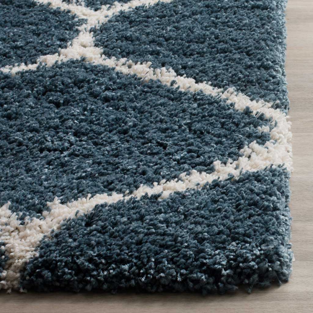 Hudson Shag Ogee Slate Blue/Ivory Area Rug - Image 6