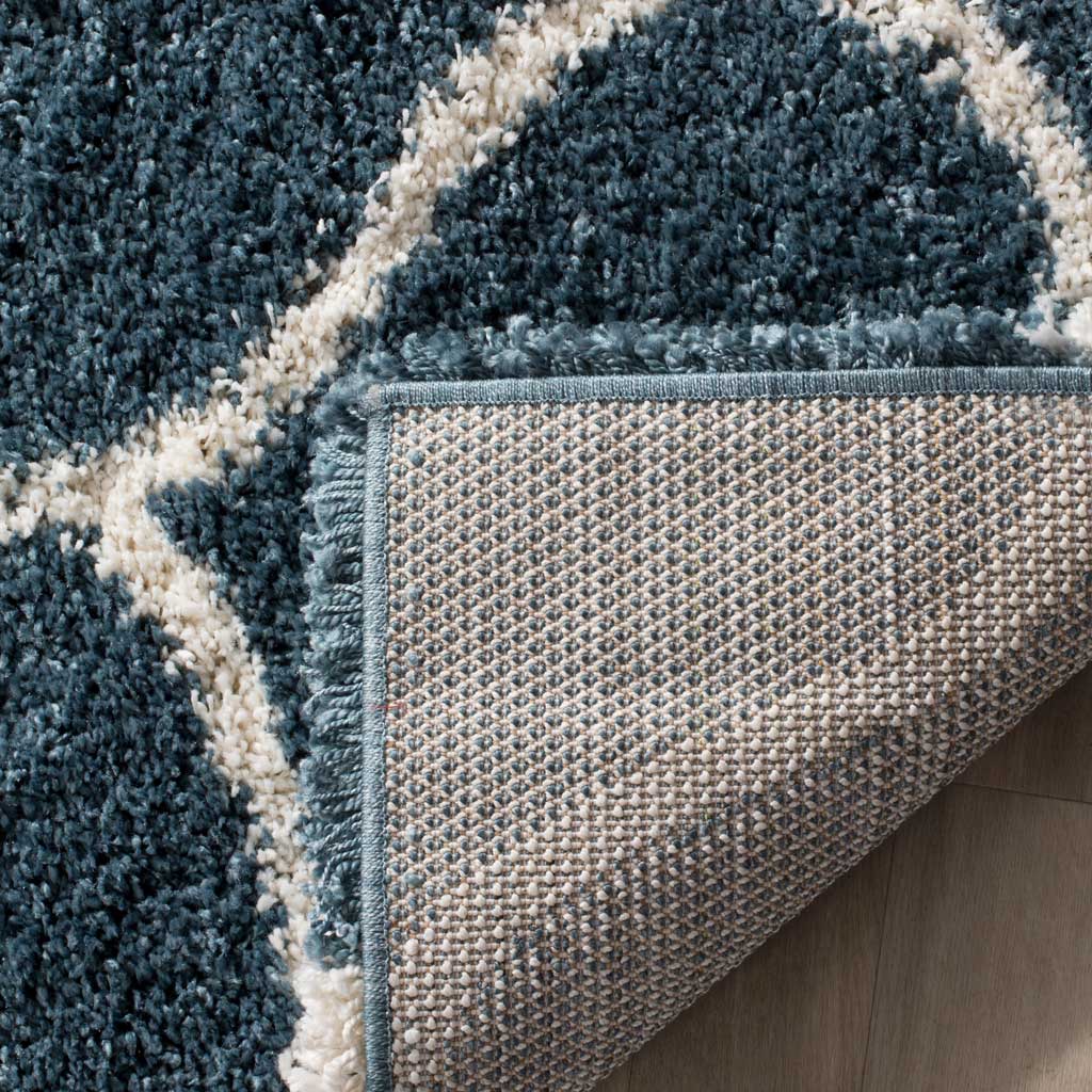 Hudson Shag Ogee Slate Blue/Ivory Area Rug - Image 8