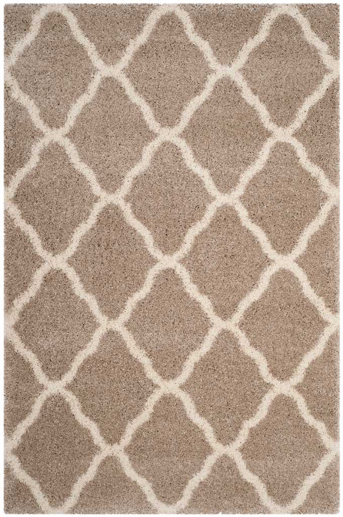 Hudson Shag Quatrefoil Beige/Ivory Area Rug - Image 3
