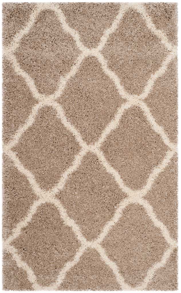 Hudson Shag Quatrefoil Beige/Ivory Area Rug - Image 4