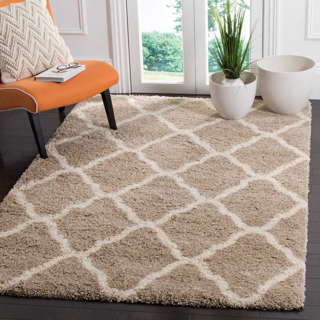 Hudson Shag Quatrefoil Beige/Ivory Area Rug - Image 8