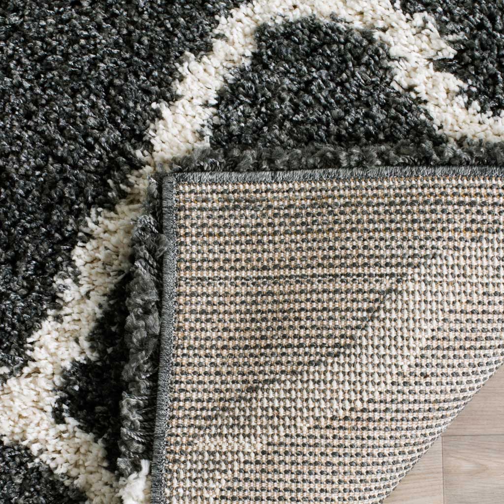 Hudson Shag Quatrefoil Dark Gray/Ivory Area Rug - Image 5