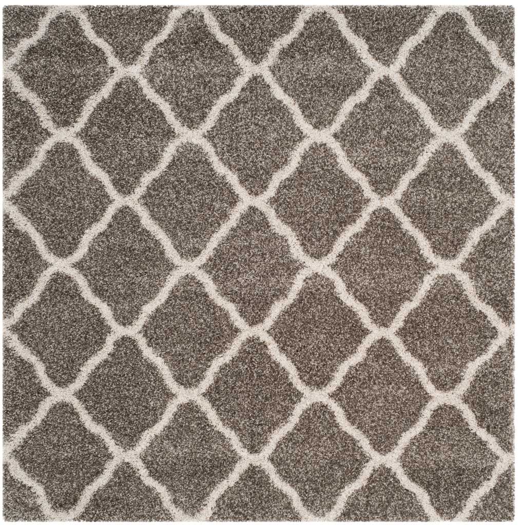 Hudson Shag Quatrefoil Gray/Ivory Area Rug - Image 2
