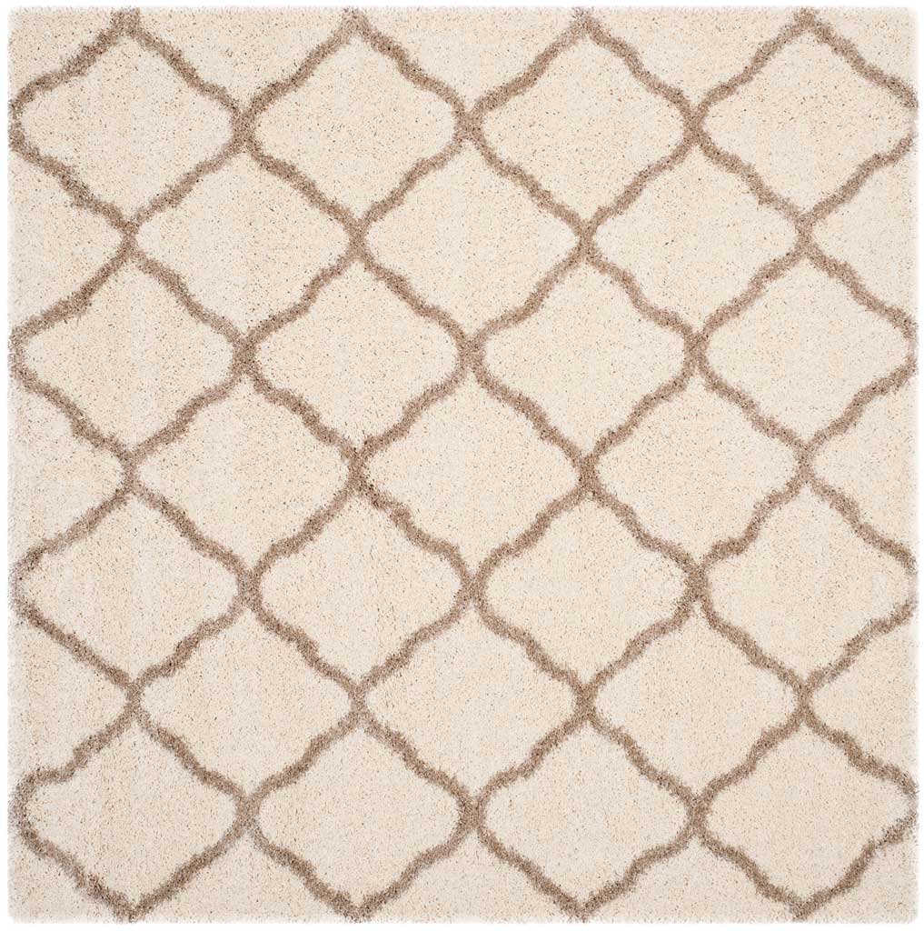 Hudson Shag Quatrefoil Ivory/Beige Area Rug - Image 2