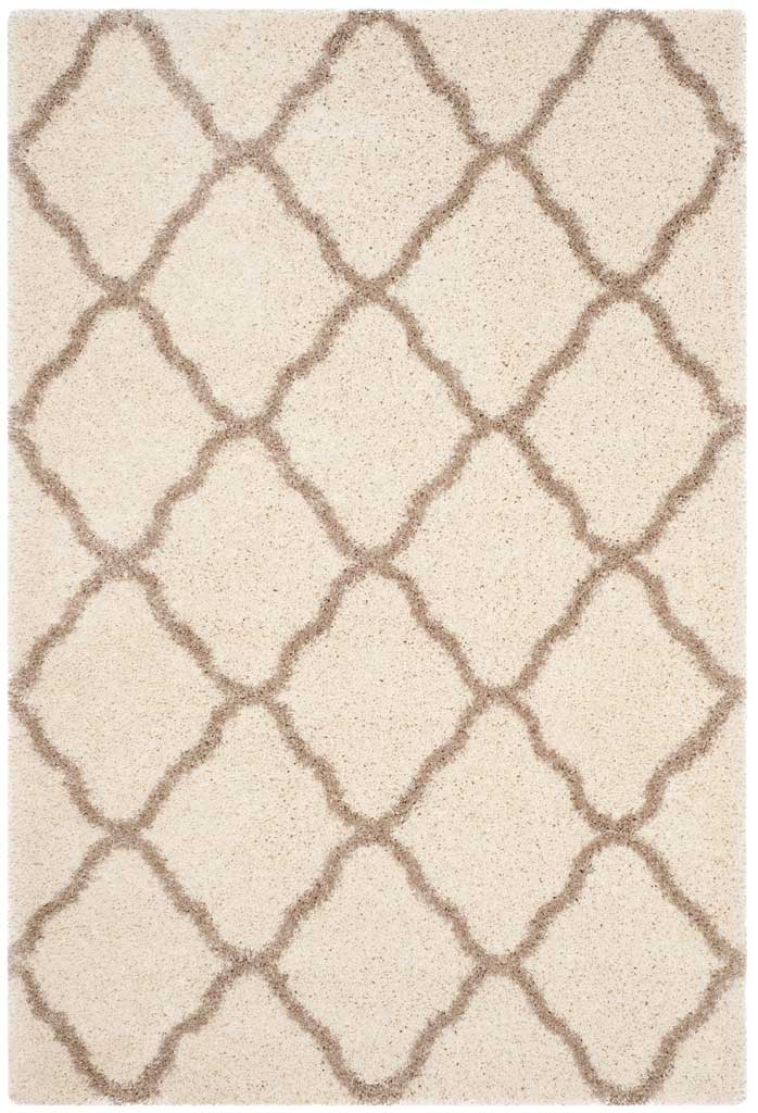 Hudson Shag Quatrefoil Ivory/Beige Area Rug - Image 3