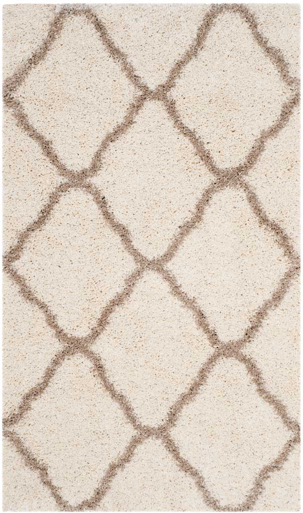 Hudson Shag Quatrefoil Ivory/Beige Area Rug - Image 4