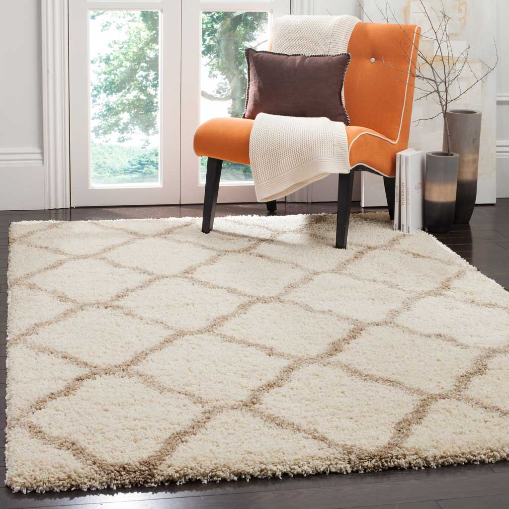Hudson Shag Quatrefoil Ivory/Beige Area Rug - Image 9