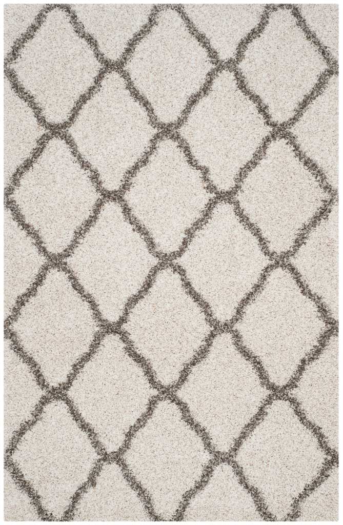 Hudson Shag Quatrefoil Ivory/Gray Area Rug - Image 4